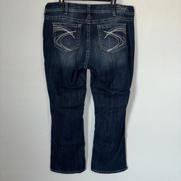 Silver Jeans Suki Bootcut Women’s Sz 22 Dark Wash Denim Mid Rise Stretch (40x30) - Picture 1 of 6